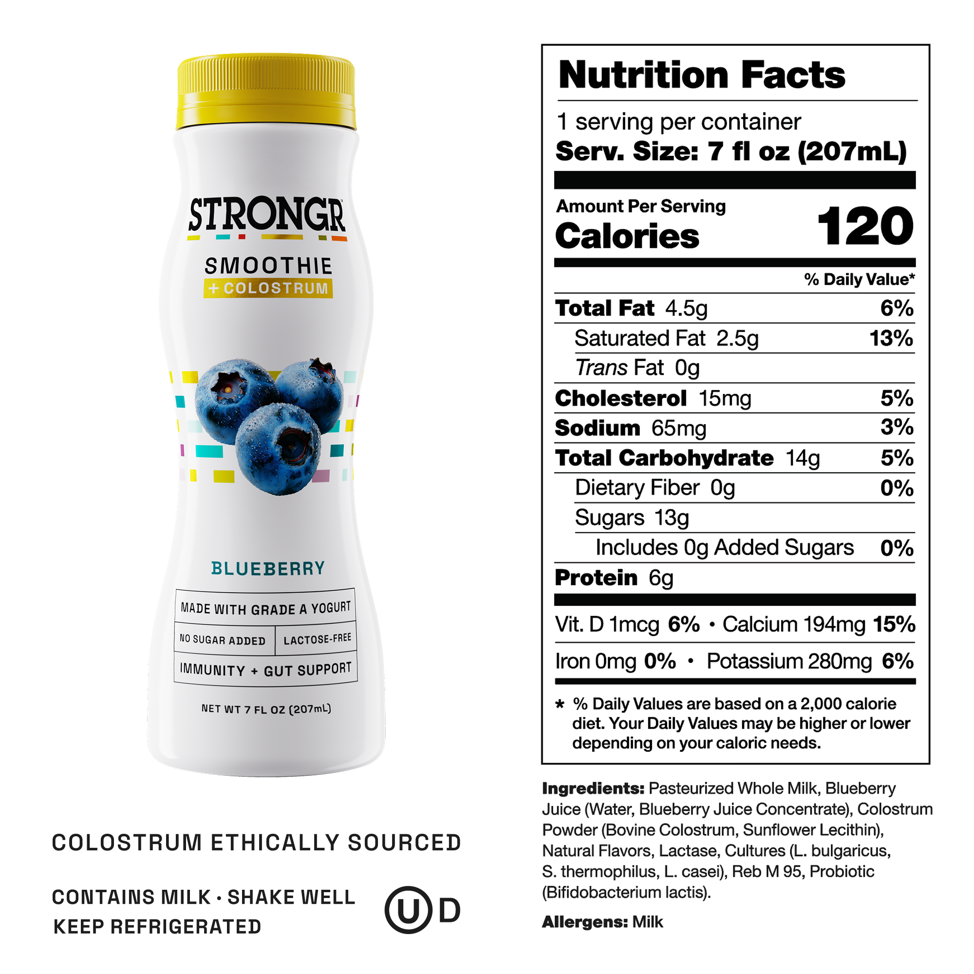 Blueberry Colostrum Smoothie